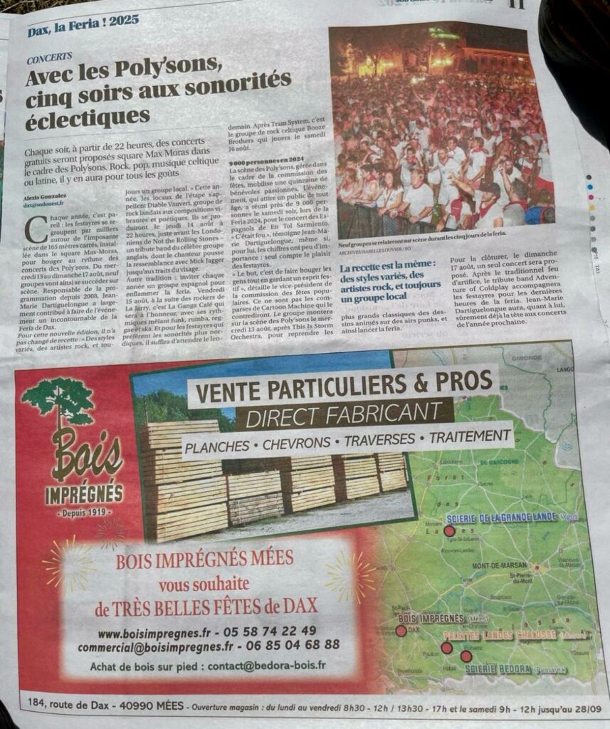 Pub Sud Ouest Ferias de Dax 2025